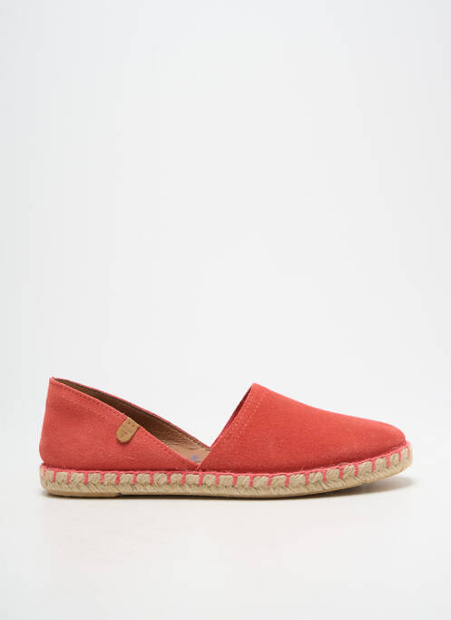 Espadrilles nubuck talon plat jusqu'à 3cm rose VERBENAS femme