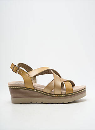 Sandales/nu pieds matière lisse talon de 4 à 6cm beige XTI femme