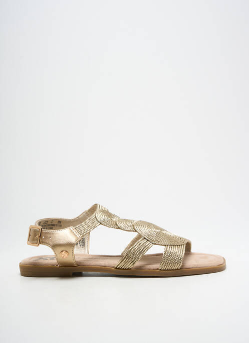 Sandales/nu pieds chiquet talon plat jusqu'à 3cm or XTI femme