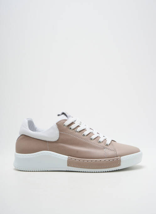 Baskets semelle amovible talon plat jusqu'à 3cm beige CHARLOTTE OF SWEDEN femme
