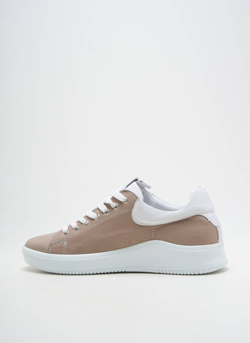 Baskets semelle amovible talon plat jusqu'à 3cm beige CHARLOTTE OF SWEDEN femme