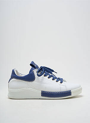Baskets matière lisse talon plat jusqu'à 3cm bleu CHARLOTTE OF SWEDEN femme