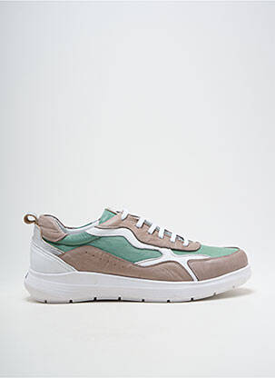 Baskets tissage satiné talon plat jusqu'à 3cm vert ANDREA CONTI femme