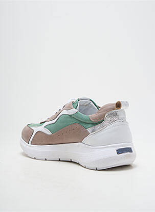 Baskets tissage satiné talon plat jusqu'à 3cm vert ANDREA CONTI femme