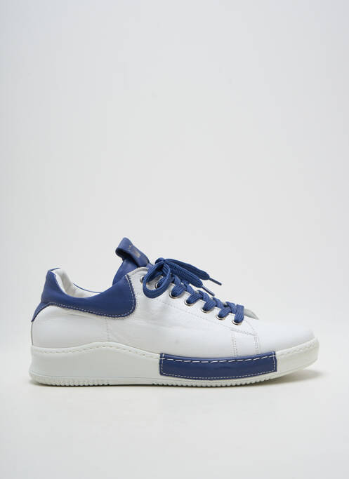 Baskets matière lisse talon plat jusqu'à 3cm bleu CHARLOTTE OF SWEDEN femme