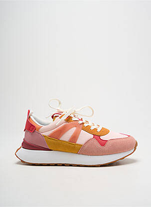 Baskets semelle amovible talon plat jusqu'à 3cm rose GIOSEPPO femme