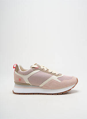 Baskets bout rond talon plat jusqu'à 3cm rose GIOSEPPO femme