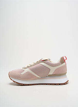 Baskets bout rond talon plat jusqu'à 3cm rose GIOSEPPO femme