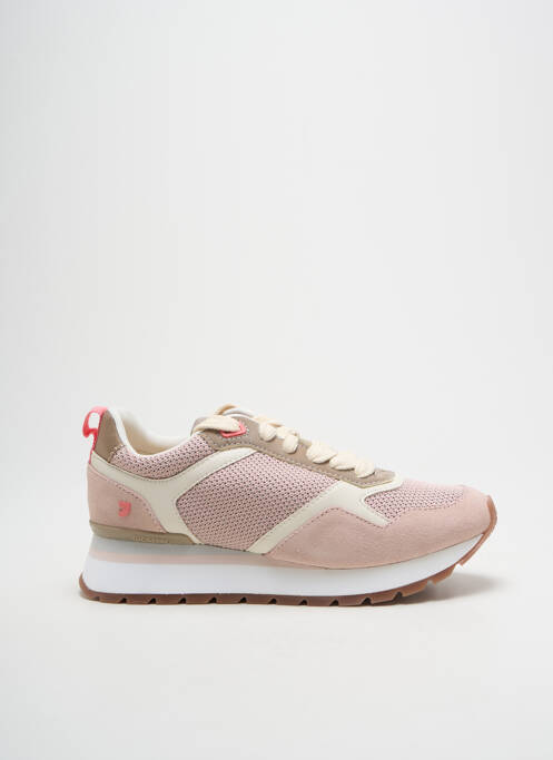 Baskets bout rond talon plat jusqu'à 3cm rose GIOSEPPO femme
