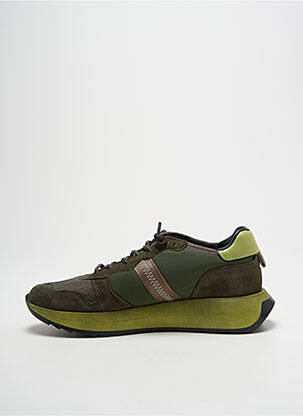 Baskets fermeture elastique talon de 4 à 6cm vert CETTI femme