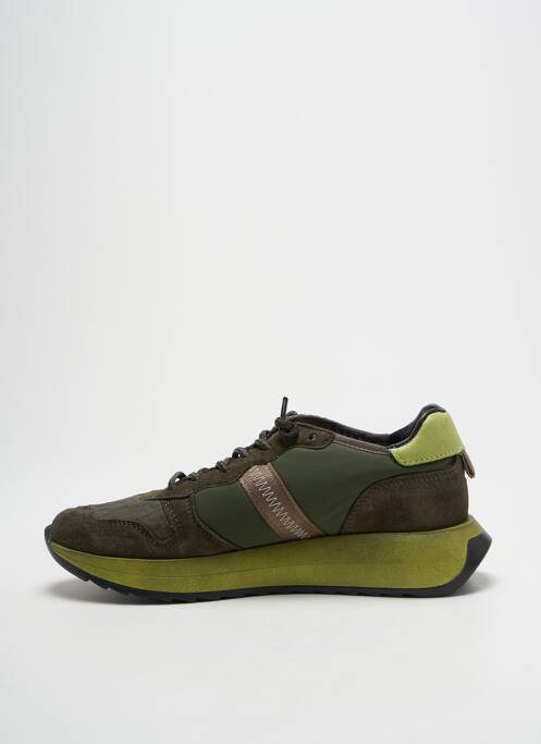 Baskets fermeture elastique talon de 4 à 6cm vert CETTI femme