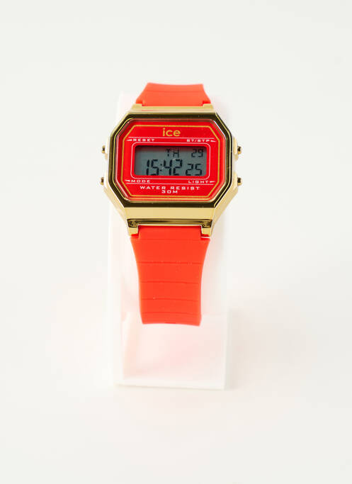 Montre fermeture fermoir mousqueton rouge ICE WATCH femme