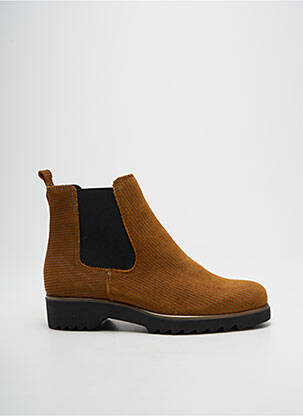 Bottines/boots nubuck talon plat jusqu'à 3cm marron HIRICA femme
