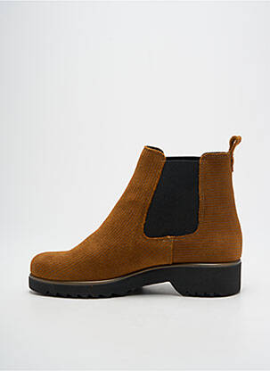 Bottines/boots nubuck talon plat jusqu'à 3cm marron HIRICA femme