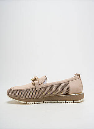 Mocassins matière lisse talon plat jusqu'à 3cm beige TAMARIS femme