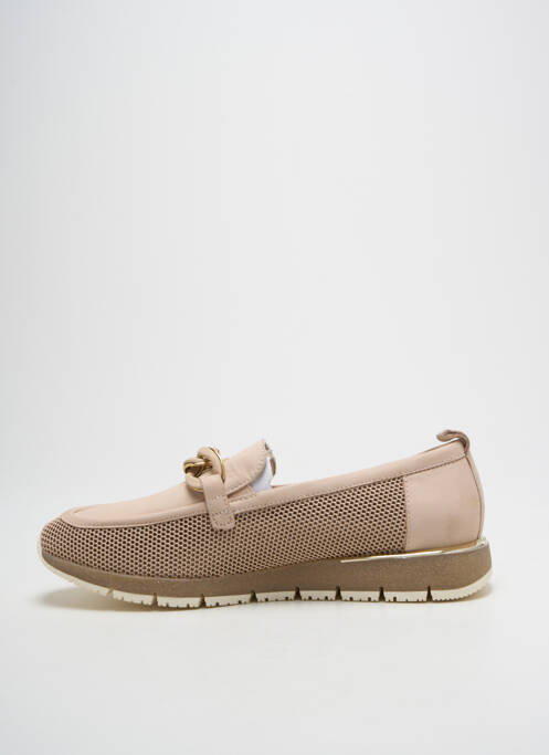 Mocassins matière lisse talon plat jusqu'à 3cm beige TAMARIS femme