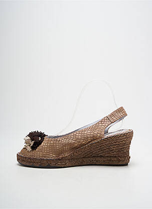 Sandales/nu pieds talon compensé talon de 4 à 6cm marron TONI PONS femme