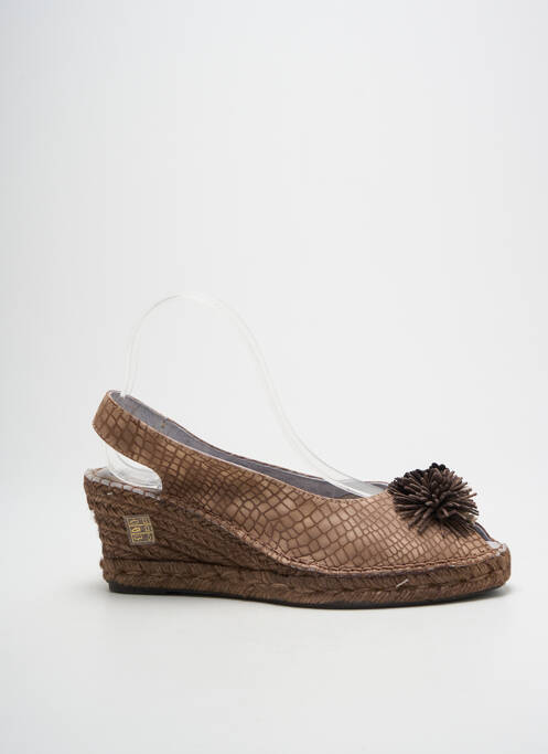 Sandales/nu pieds talon compensé talon de 4 à 6cm marron TONI PONS femme