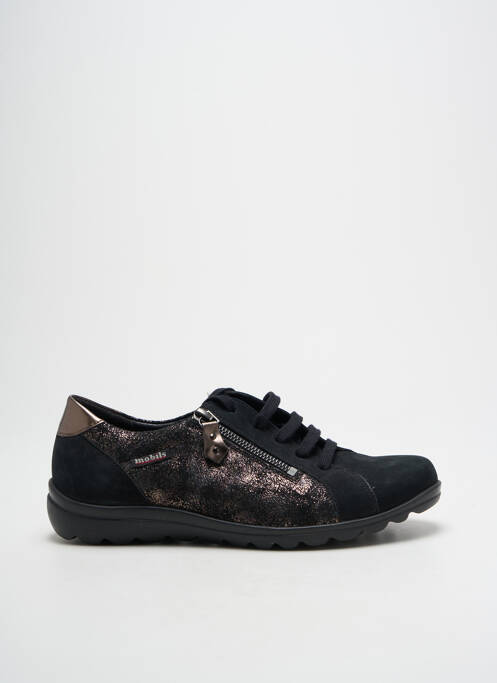 Chaussures de confort tissage satiné talon plat jusqu'à 3cm noir MOBILS femme