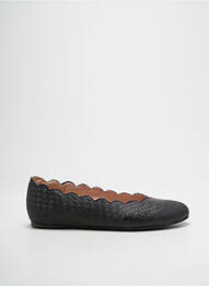 Ballerines bout rond talon plat jusqu'à 3cm noir BISUE BALLERINAS femme