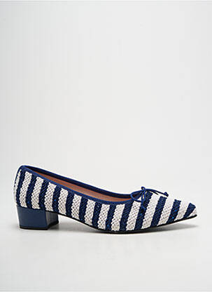 Ballerines talon plat jusqu'à 3cm bleu BISUE BALLERINAS femme
