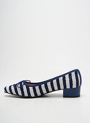 Ballerines talon plat jusqu'à 3cm bleu BISUE BALLERINAS femme