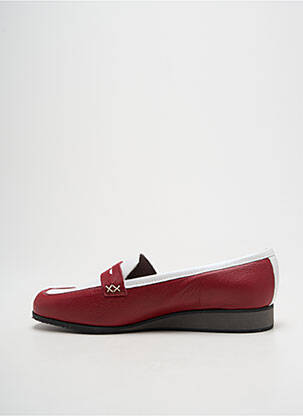 Mocassins voute plantaire talon plat jusqu'à 3cm rouge JMG HOUCKE femme