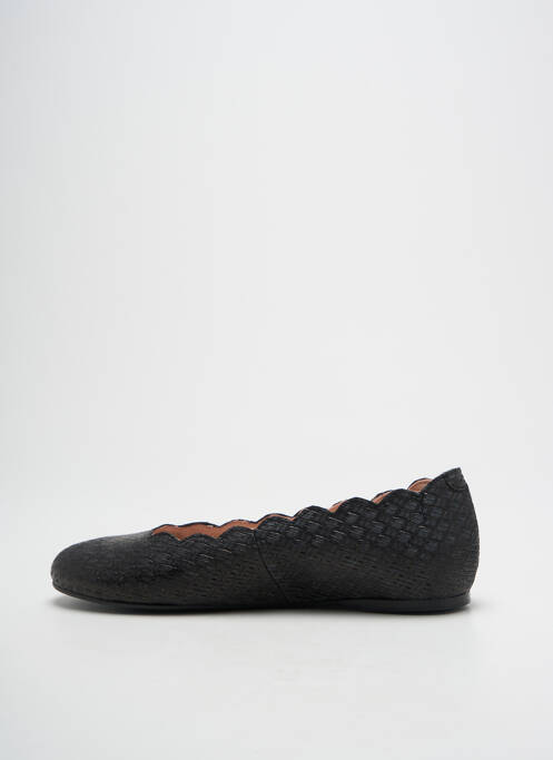 Ballerines bout rond talon plat jusqu'à 3cm noir BISUE BALLERINAS femme