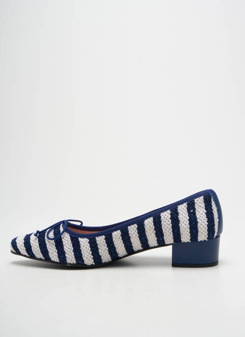 Ballerines talon plat jusqu'à 3cm bleu BISUE BALLERINAS femme