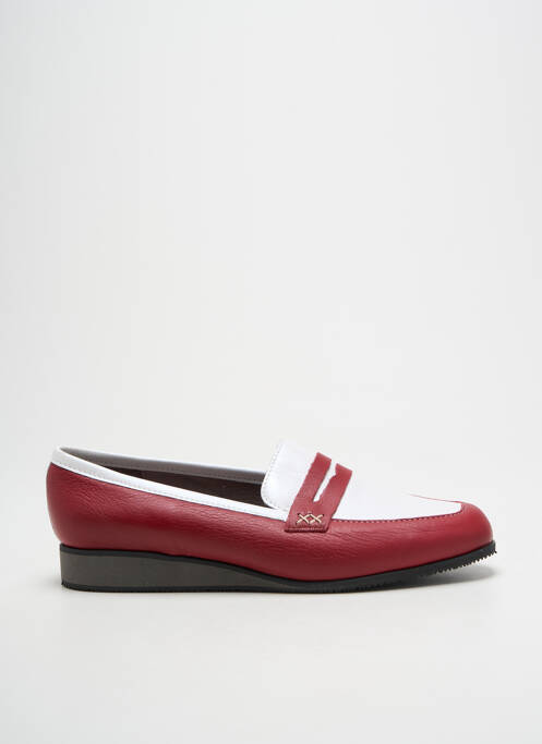 Mocassins voute plantaire talon plat jusqu'à 3cm rouge JMG HOUCKE femme
