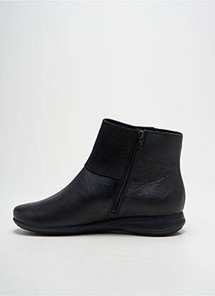 Bottines/boots tissage satiné talon plat jusqu'à 3cm noir MEPHISTO femme