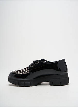 Derbies matière lisse talon de 4 à 6cm noir HIRICA femme