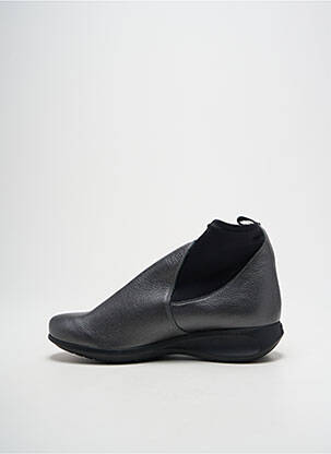 Bottines/boots matière lisse talon de 4 à 6cm argent HIRICA femme
