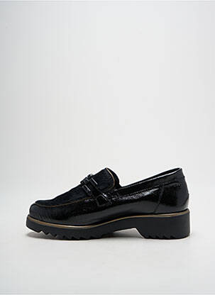 Mocassins effet froissé talon plat jusqu'à 3cm noir HIRICA femme