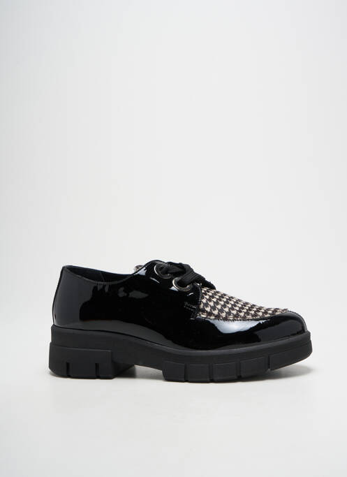 Derbies matière lisse talon de 4 à 6cm noir HIRICA femme