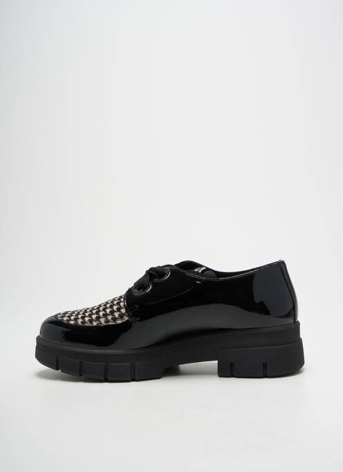 Derbies matière lisse talon de 4 à 6cm noir HIRICA femme