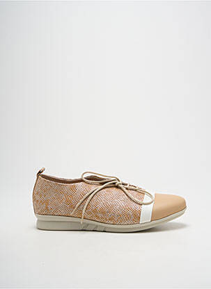 Baskets matière lisse talon plat jusqu'à 3cm beige HIRICA femme