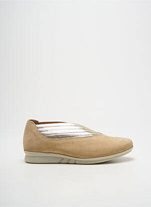 Ballerines semelle amovible talon plat jusqu'à 3cm or HIRICA femme