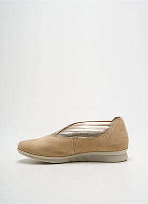 Ballerines semelle amovible talon plat jusqu'à 3cm or HIRICA femme