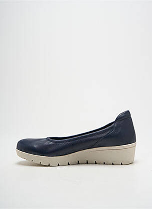 Ballerines semelle amovible talon plat jusqu'à 3cm bleu HIRICA femme