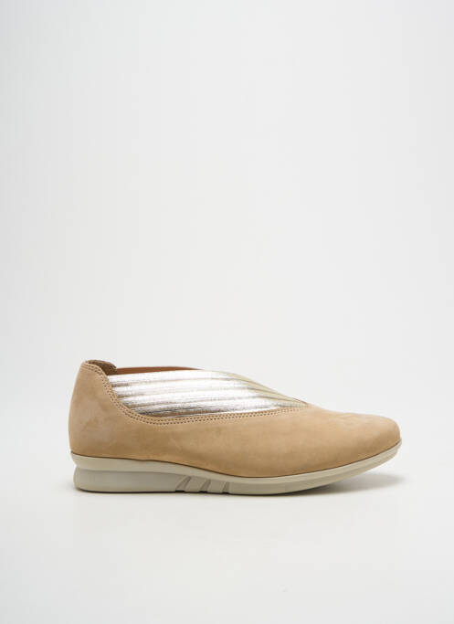 Ballerines nubuck talon plat jusqu'à 3cm or HIRICA femme