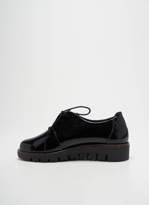 Derbies effet froissé talon plat jusqu'à 3cm noir HIRICA femme