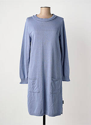 Robe pull coupe droite manches longues violet CAPUCCINO femme