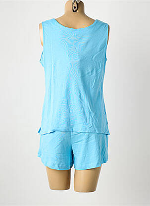 Pyjashort col rond bleu REVIC femme