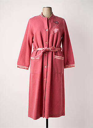 Robe de chambre rose CHARMOSYNE femme