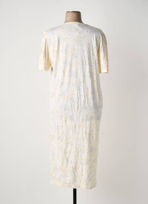 Chemise de nuit imprimé fantaisie jaune ARY & BELLE femme