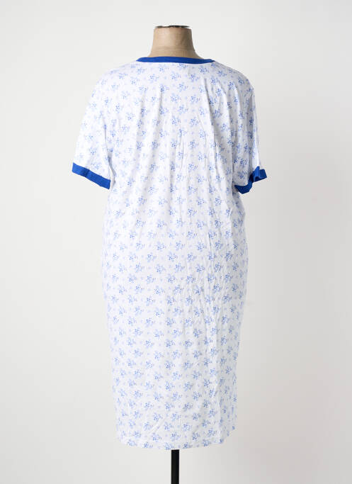 Chemise de nuit imprimé fantaisie blanc JET femme