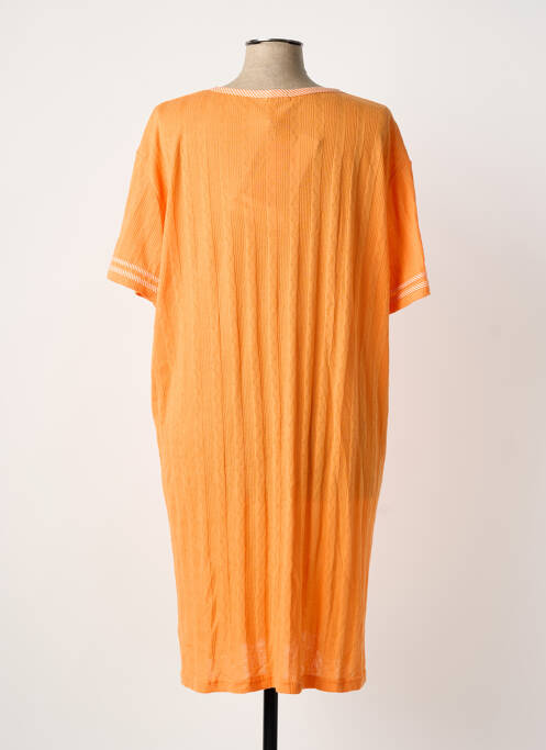 Chemise de nuit manches courtes orange MASSANA femme
