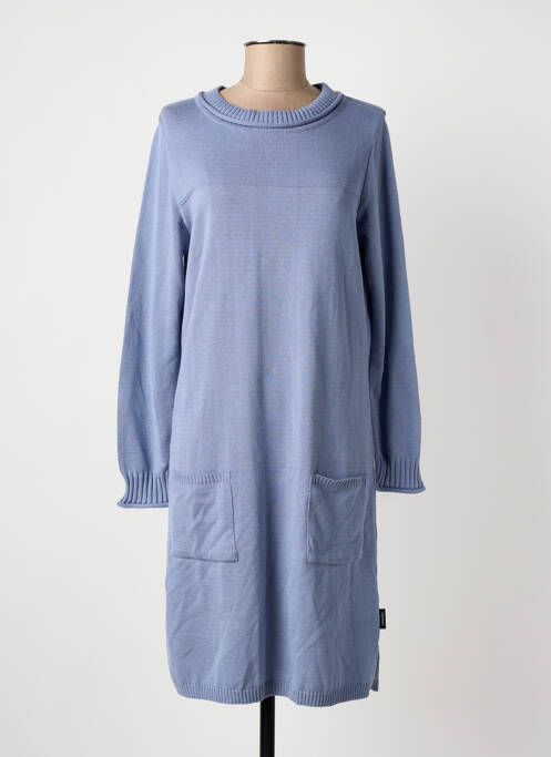 Robe pull coupe droite manches longues violet CAPUCCINO femme