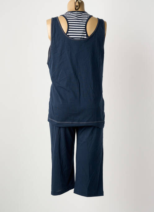 Pyjama coupe droite bleu MASSANA femme
